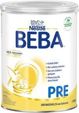 BEBA PRE Lapte inițial de la naștere, hrană pentru copii cu DHA, doar lactoză, fără ulei de palmier, pachet 3 (3 x 800 g) Naty Shop