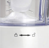 Girmi FR46 Elektrischer Mixer, 1,5 Liter, 2 Geschwindigkeiten Mit Pulse-Funktion, 4 Edelstahlklingen, Messbecherdeckel, Messbecher Mit Skala, Sicherheitseinrichtung, Weiß/Rot Bucatarie Naty Shop