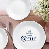 Set de veselă pentru 6 persoane, 18 piese, rezistent la ciobire, alb iernii, informații nedisponibile, alb iernii