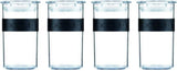 Borcane de depozitare BODUM PRESSO, plastic, negru, 4 x 0,25 l, 3 x 0,6 l, 3 x 1 l, 2 x 2 l Cutii depozitare alimente Naty Shop Negru 0.25 L