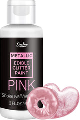 Sclipici comestibil lichid - 6 culori metalice, pudră sclipici comestibilă lichidă pentru decorarea torturilor, copt, macaroane - colorant alimentar metalic, culori sclipici pentru fursecuri, fondant, prăjituri, brioșe