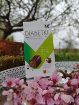 Praline cu alune DIABETKI, ciocolată fără zahăr, dulciuri delicioase pentru consumatori conștienți și diabetici, gustări fără gluten și vegetariene 100g