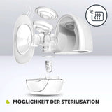Pompa electrică de sân LIONELO Fidi Free 2, mod masaj, 5 niveluri de intensitate Accesorii Hrana si Alaptare Bebe Naty Shop