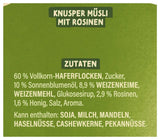 Dr. Oetker Vitalis muesli crocant clasic: pachet mare de muesli crocant pentru micul dejun cu stafide, pachet de 1, 1,5 kg