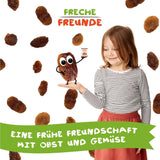 FRECHE FREUNDE Bio Rosinen, Trockenfrüchte ohne Zucker, ohne Zusatzstoffe, ungeschwefelt, in kleinen Snackboxen, Sultaninen für Kinder, 20er Pack, 20 x (3x14g)