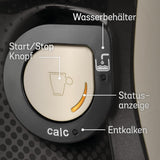 Espressor cu capsule Bosch Tassimo Happy Friendly TAS107E, peste 70 de băuturi, potrivit pentru toate tipurile de cești, oprire automată, sustenabil, dozare perfectă, economie de spațiu, 1400 W, crem/negru