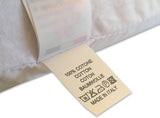 Pernă din latex natural Model Double Wave - Pernă din latex perforată Ultra respirabilă Recuperare naturală și sănătoasă - Cel mai înalt confort Ergonomic Antibacterian - 100% Made in Italy Perne standard Naty Shop