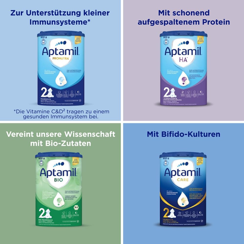 Aptamil Care 2 – Potrivit și pentru bebelușii născuți prin cezariană – 1 x 800 g