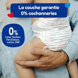Scutece mărimea 5 (12-25 kg) – sănătoase și extrem de absorbante – protecție anti-scurgere 12 ore – fără substanțe nedorite – fabricate în Franța – preț accesibil – 120 de scutece de unică folosință
