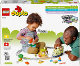 LEGO DUPLO Town Interactive Adventure Train, Playset cu lumini și sunete pentru jocuri de rol, permite copiilor de la 2 ani să construiască șine, jucărie educativă pentru preșcolari 10427 Seturi de constructie Besuche den LEGO-Store