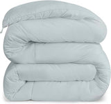 Plapumă Utopia Bedding pentru toate anotimpurile, 250 g/m², pluș, umplutură din fibre siliconizate, pat dublu, cusută în cutie (pat dublu, XL, gri deschis) Plapumi si pilote Naty Shop