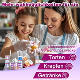 Sclipici comestibil pentru băuturi și prăjituri - 15 culori colorant alimentar pudră (3g/culoare) | Sclipici comestibil fără schimbare de aromă | Ideal pentru cocktailuri, prăjituri, deserturi și decorațiuni pentru copt