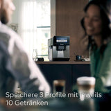 Espressor automat Siemens EQ900 TQ903D03, control prin aplicație, afișaj tactil intuitiv, mod barista, AromaBoost, reducere a zgomotului, râșniță premium, curățare automată cu abur, 1500 W, oțel inoxidabil