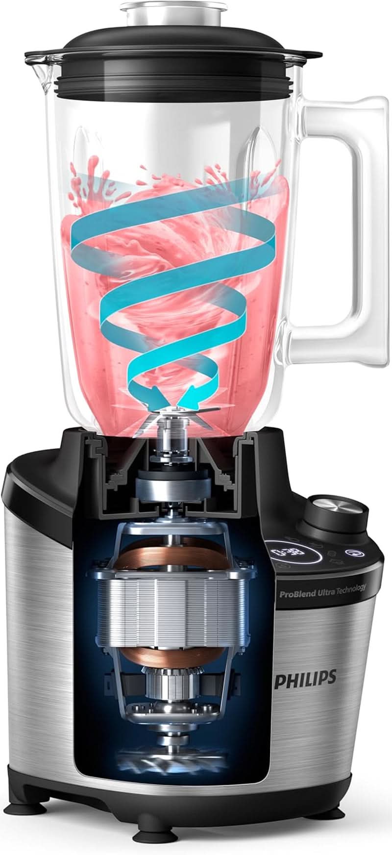 Blender PHILIPS Seria 7000 HR3760/00, 2l, 1500W, 12 trepte viteza, negru Bucatarie Naty Shop