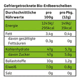 FRECHE FREUNDE Chipsuri de fructe cu căpșuni organice, chipsuri de fructe liofilizate, fructe uscate feliate naturale fără zahăr adăugat, vegane, fără lactoză, fără gluten, pachet de 12 (12 x 12g)