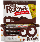 Batoane cu alune de pădure bogate în proteine și glazură de ciocolată – 100% organice, vegane, batoane cu fructe, fără lactate și gluten, fără zahăr rafinat – 16 batoane x 40g