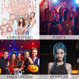 Vopsea de păr instant, 6 culori Mascara de păr temporară pentru fete și femei, cretă de păr lavabilă, vopsea de păr Rainbow Hair Mascara pentru carnaval, Halloween, Cosplay, petrecere, zi de naștere (A) Vopsea pentru par Naty Shop