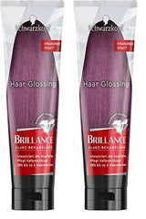 Brillance Shine Treatment, Hair Glossing Radiant Violet (150 ml), hrănește și intensifică culoarea părului, poate fi folosit ca o mască de păr, durează până la 6 spălări ale părului Vopsea pentru par Naty Shop Violet radiant 150 Ml (pachet de 2)