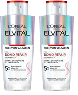 L'Oréal Paris Elvital Bond Repair Shampoo, Curățare delicată pentru repararea părului Duș și baie L'Oréal 2 x 200 ml Bond Repair Shampoo