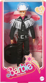 BARBIE the MOVIE Ken - Păpușă de colecție din lungmetraj cu ținută western, cămașă vintage, pălărie de cowboy, cizme albe, pentru copii de la 3 ani în sus, HRF30 Papusi Naty Shop