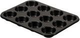 , Formați 6 brioșe 18.5x27cm, negru Matrite si tavi pentru copt Naty Shop 12 Muffins