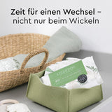 Șervețele umede LILLYDOO verzi, 600 bucăți (10 x 60), șervețel 100% fără plastic, rezistent la rupere - fără parfum, delicate și naturale, curățare delicată pentru pielea sensibilă, testate dermatologic