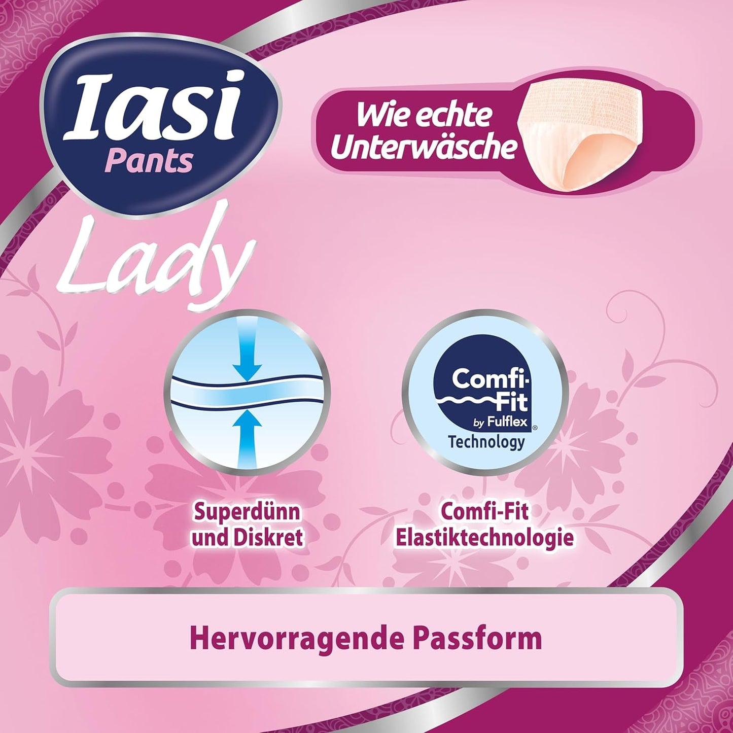 Pantaloni LADY, 48 de pantaloni de incontinență urinară de unică folosință, absorbție Plus, mărimea S pentru femei, 48 de bucăți