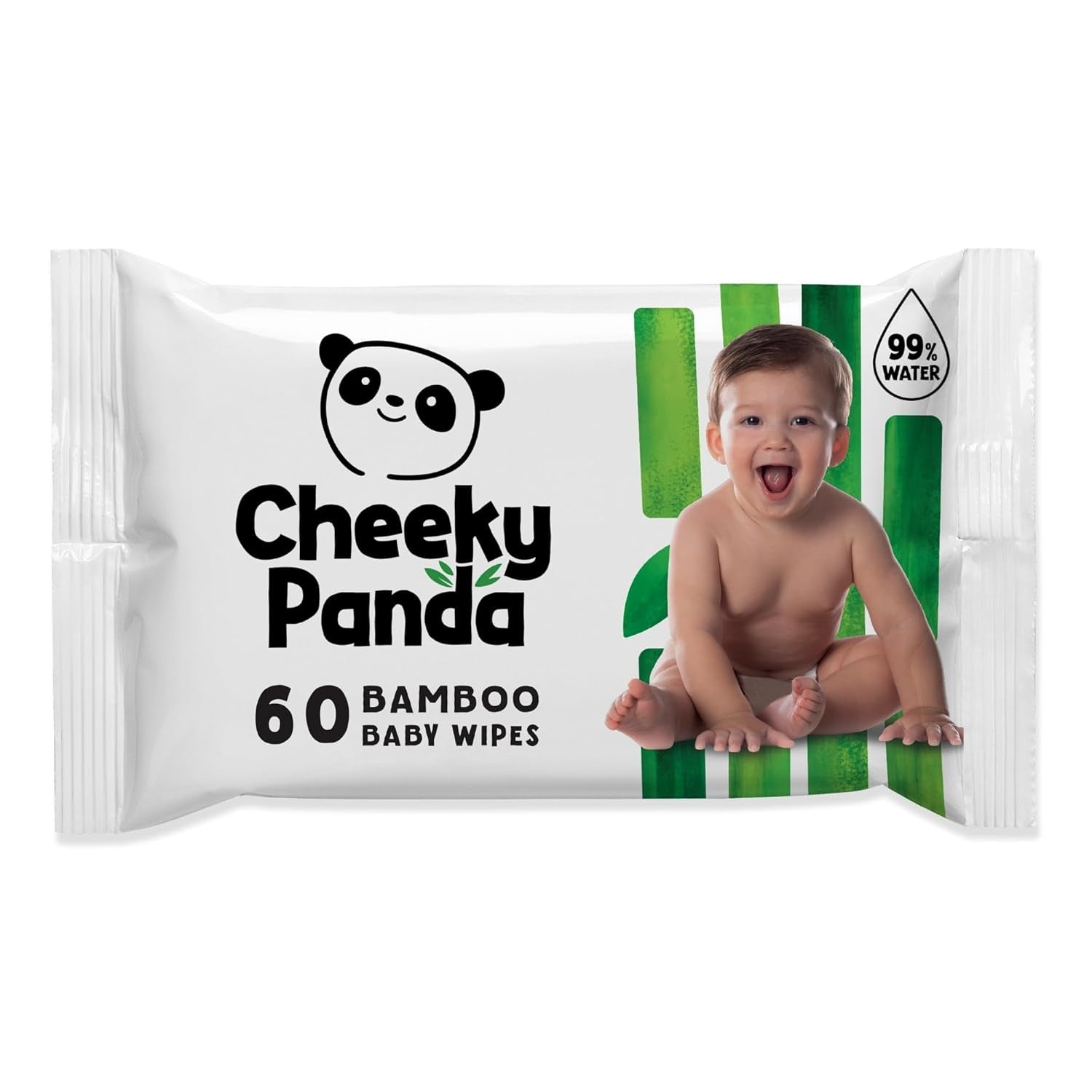 Șervețele umede din bambus Cheeky Panda pentru bebeluși | 720 de șervețele ecologice | Delicate și moi | Produse esențiale pentru nou-născuți