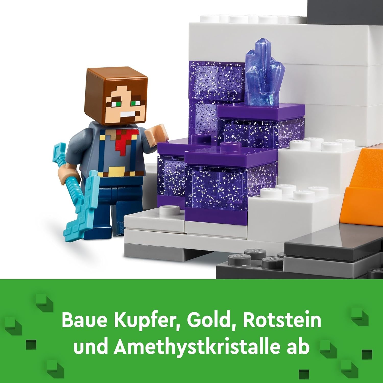 LEGO Minecraft Mina din Badlands, jucărie minieră pentru joc video, set pentru băieți și fete cu vârsta de peste 8 ani, cărămizi distractive de construcție, set de aventură, cadou de ziua de naștere 21263 Seturi de constructie Besuche den LEGO-Store