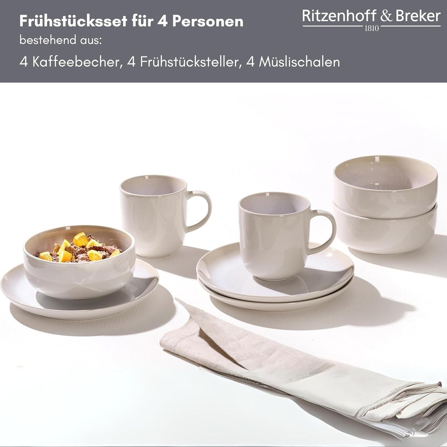 Set de mic dejun Ritzenhoff & Breker Laredo, 12 piese - DS