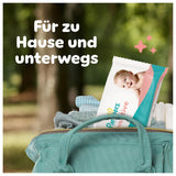 Șervețele umede Pampers Sensitive, 6 pachete a câte 80 de șervețele = 480 de șervețele, fără parfum, pentru o curățare delicată și delicată