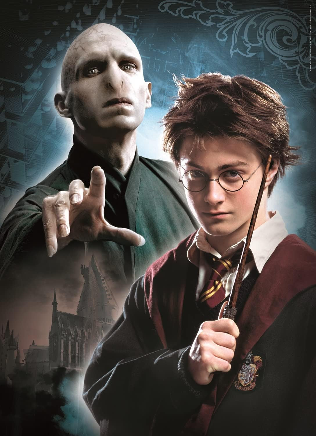 Clementoni 61884 Harry Potter - Puzzle 3 X 1000 piese de la 9 ani, Puzzle colorat pentru adulți cu culori îndrăznețe, Joc de îndemânare pentru întreaga familie, Idee excelentă de cadou Puzzle Naty Shop