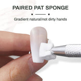 100 Stück Nail Art Schwamm Mit Metallgreifer, Sponge Brush Applikator, Sponge Nagel Pinsel, Maniküre Zubehör Für Nägel, Um Eine Vielzahl Von Gradient Nail Art Patterns Zu Erstellen
