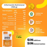 Eipulver aus Freilandeiern (1 kg) | Pasteurisiertes Vollei Pulver | Ohne Zusatzstoffe | Glutenfrei & laktosefrei | Vakuumverpackung im Zip-Beutel