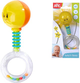 Simba 104010060 - Zornăitor ABC light up, se aprinde la agitare, 14cm, jucărie pentru bebeluși, zornăitor pentru bebeluși, primul echipament, de la 3 luni, galben Jucarii Bebe Naty Shop