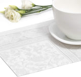 Papstar 11682 50 șervețele "Royal Collection" 1/4 pliere 40 X 40 cm "Ornamente", alb