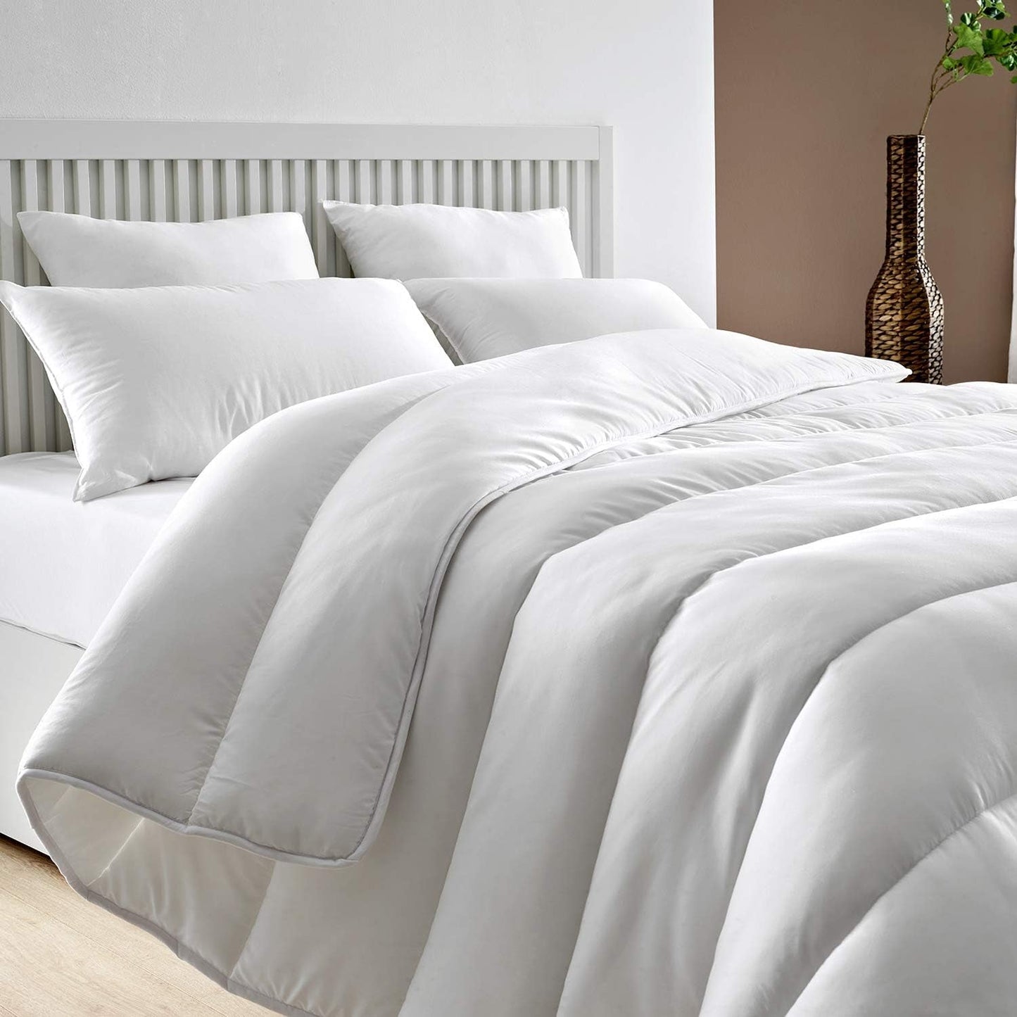 Pikolin Home - 400 G Plapumă anti acarieni, potrivită pentru camere de iarnă și temperaturi scăzute, pat 200-240 X 280 Cm. Plapumi si pilote Naty Shop