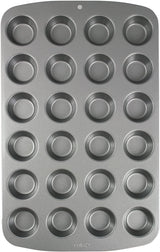 CSB111 Antihaftbeschichtete Mini-Muffinform Mit 24 Löchern Aus Karbonstahl, Edelstahl, Silver, 39.4 X 24.6 X 2.1 Cm Matrite si tavi pentru copt Naty Shop 39.4 X 24.6 X 2.1 Cm Einzeln