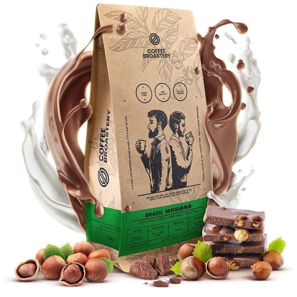 Set boabe de cafea 3x1kg 3000g | Brazilia Guaxupe | Brazilia Mogiana | Brazilia Cerrado | Brazilia | Cafea specială | Proaspăt prăjită