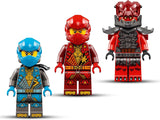 LEGO NINJAGO Kai's Storm Rider Mech - Jucărie motocicletă zburătoare cu 3 minifigurine - Mech cu cap, brațe și picioare mobile - Jucărie de construit - Cadou pentru băieți și fete cu vârsta de 7+ 71830 Seturi de constructie Besuche den LEGO-Store