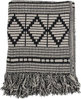 Cuvertură de pat Bloomingville, negru, bumbac, 160cm Paturi si Cuverturi Bloomingville