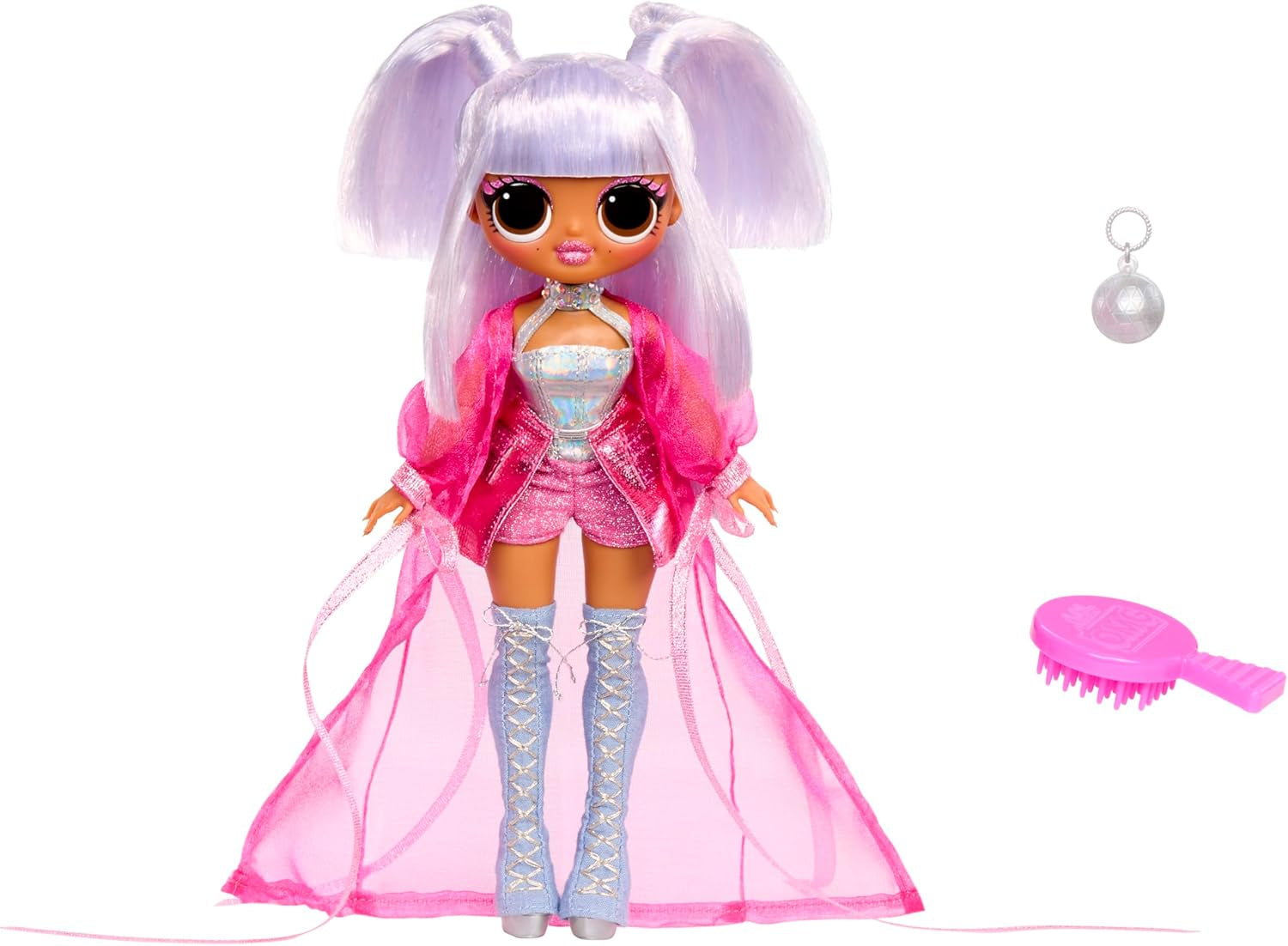 LOL Surprise! Păpușa OMG – Kitty K – Include 1 păpușă la modă cu o ținută fabuloasă, 4 păpuși de colecție