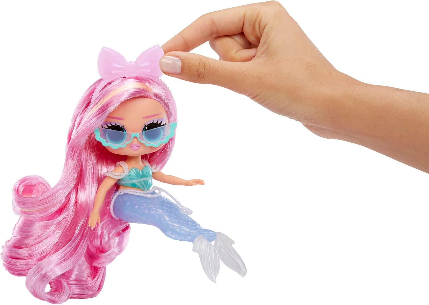 LOL Surprise! Tweens - Sirena Lola Waves - Păpușă de modă cu coadă care își schimbă culoarea, aripioară mobilă și accesorii frumoase - Jucărie pentru copii și colecționari cu vârsta de 4 ani și peste