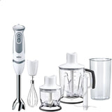 Braun Stabmixer MQ 5200WH - Multiquick 5 Vario Pürierstab Mit Edelstahl Mixfuß, 1000 Watt, Inkl. 600 Ml Mix- & Messbecher, Weiß/Grau Bucatarie Naty Shop Version 2019 – Standmixer
