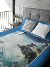Pătură Sherpa Zelda - Sky Totk - 100 X 150 Cm - Official Licensed Product, Green, Twin Paturi si Cuverturi HÃ”MADICT