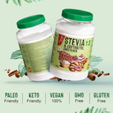 Stevia + Erythrit 1:3 Süßstoff | 1G = 3G Zucker | 100% Natürlicher Zuckerersatz - 0 Kalorien - 0 Glykämischer Index - Keto Und Paleo - 0 Netto-Kohlenhydrate - Kein GVO - Castello since 1907-1 Kg Indulcitori Naty Shop