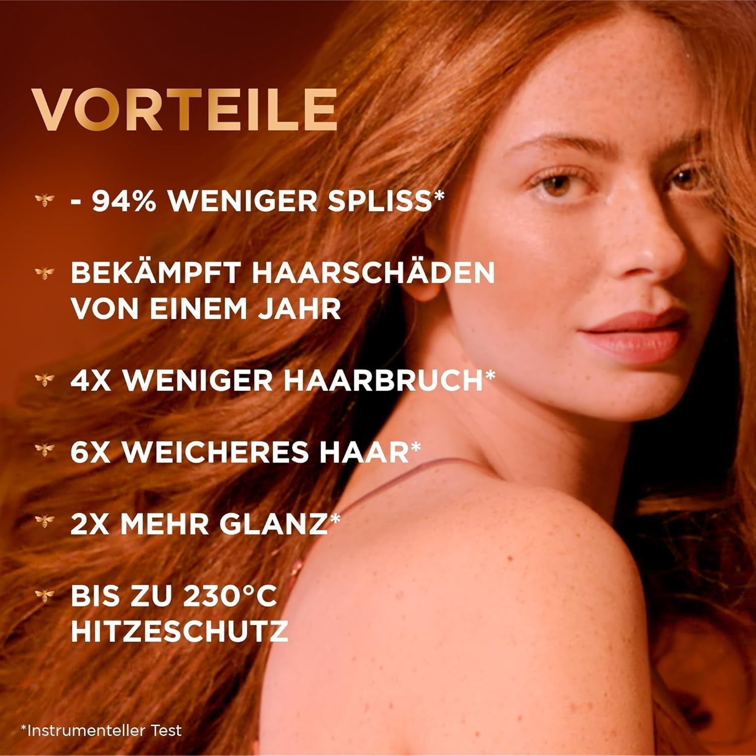 GOOD Permanent Hair Colour 7.43 Turmeric Copper - Colorare fără amoniac, până la 100% acoperire gri + True Treasures Hair Serum, cu miere de salcâm pentru mai multă strălucire și suplețe Vopsea pentru par Naty Shop