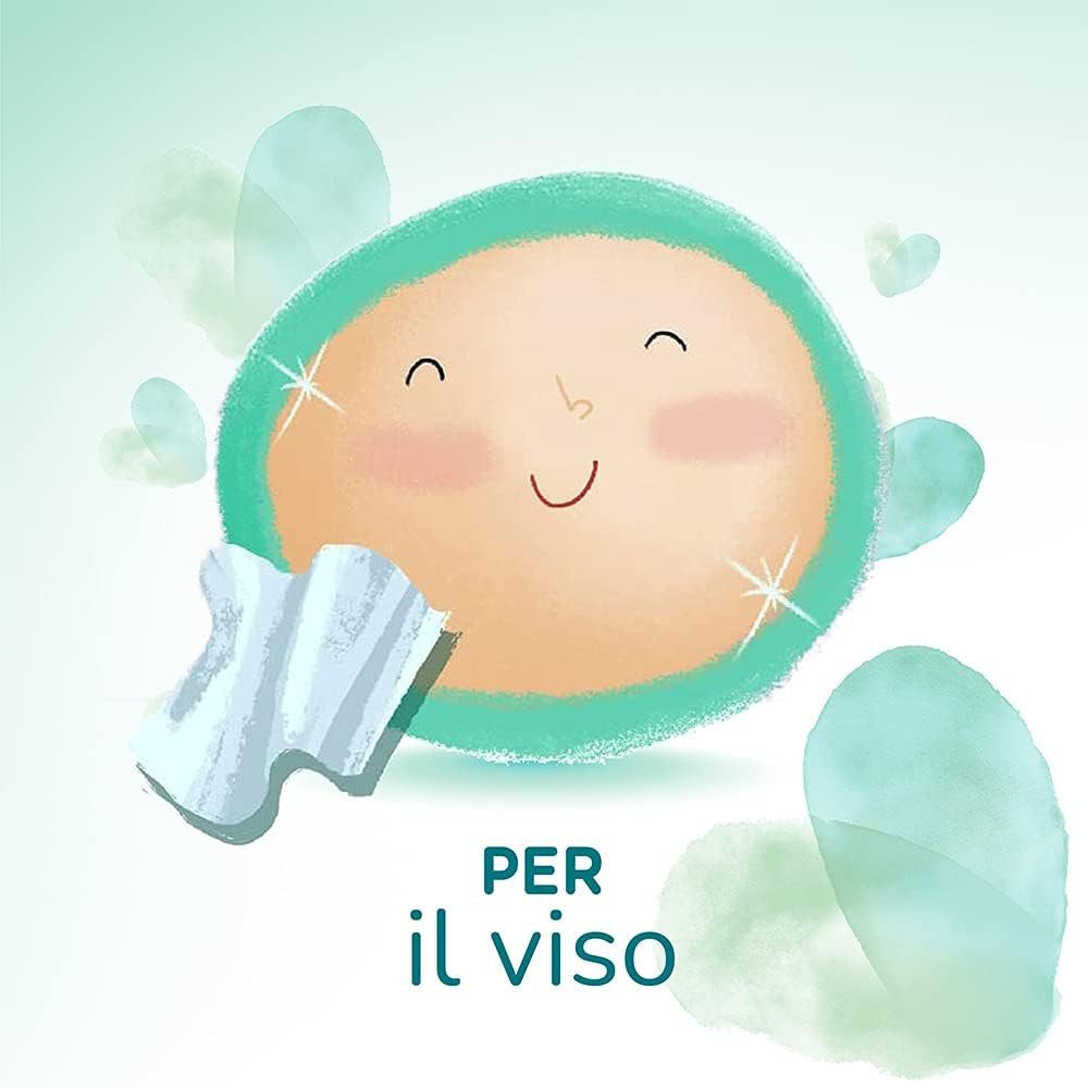 Șervețele umede Pampers Acqua Pura pentru bebeluși, 468 de unități (3 pachete) – 99% apă, 100% bumbac, 0% plastic, alcool și parabeni – șervețele demachiante ideale pentru pielea sensibilă, umede, fără ingrediente adăugate