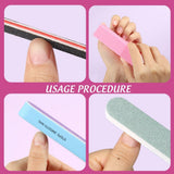 FANDAMEI 20 Stücke Buffer Für Nägel, Nagelfeilen Für Gelnägel, Profi Nagelfeile 100/180, Polierfeile Fingernägel, Feilen Für Gelnägel, Maniküre & Pediküre Set