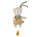 Fehn music box baby sleep aid sheep - jucărie de pluș cu atașament - melodie de ajutor pentru somn "Brahms lullaby" - jucărie pentru copii pentru deplasare și acasă - jucării muzicale pentru bebeluși și copii Jucarii Bebe Naty Shop Natura ursului